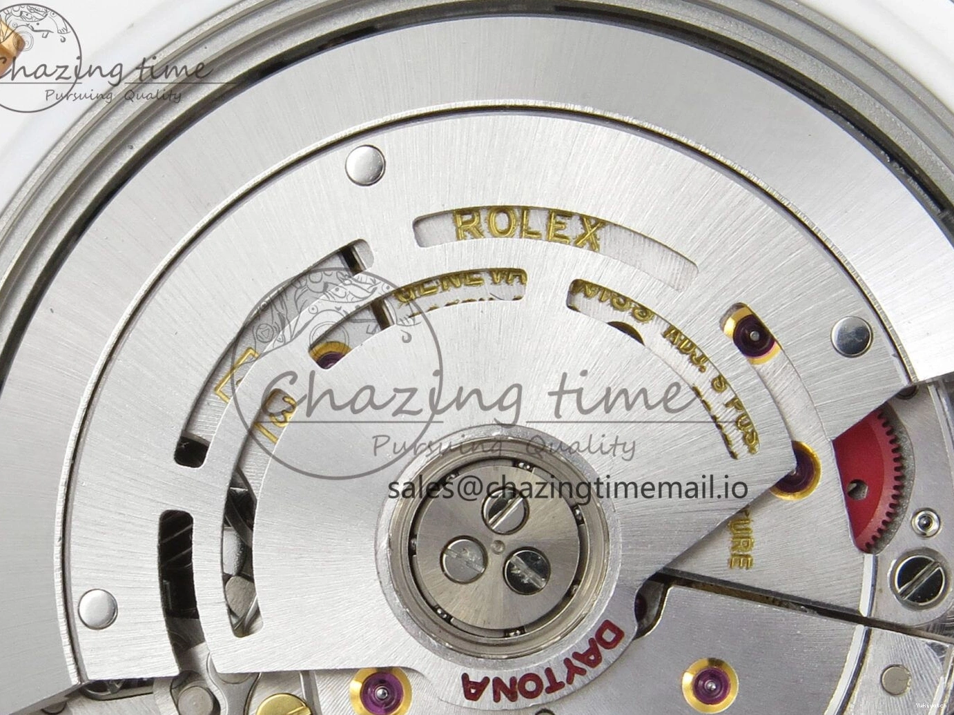 White SONIC Case Black Rainbow Daytona Bezel SA4130 Best and Rainbow Bracelet Dial Edition Ceramic 0113